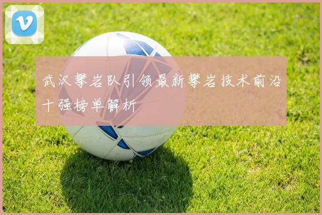武汉攀岩队引领最新攀岩技术前沿十强榜单解析